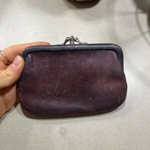 Vintage coach leather coin wallet
